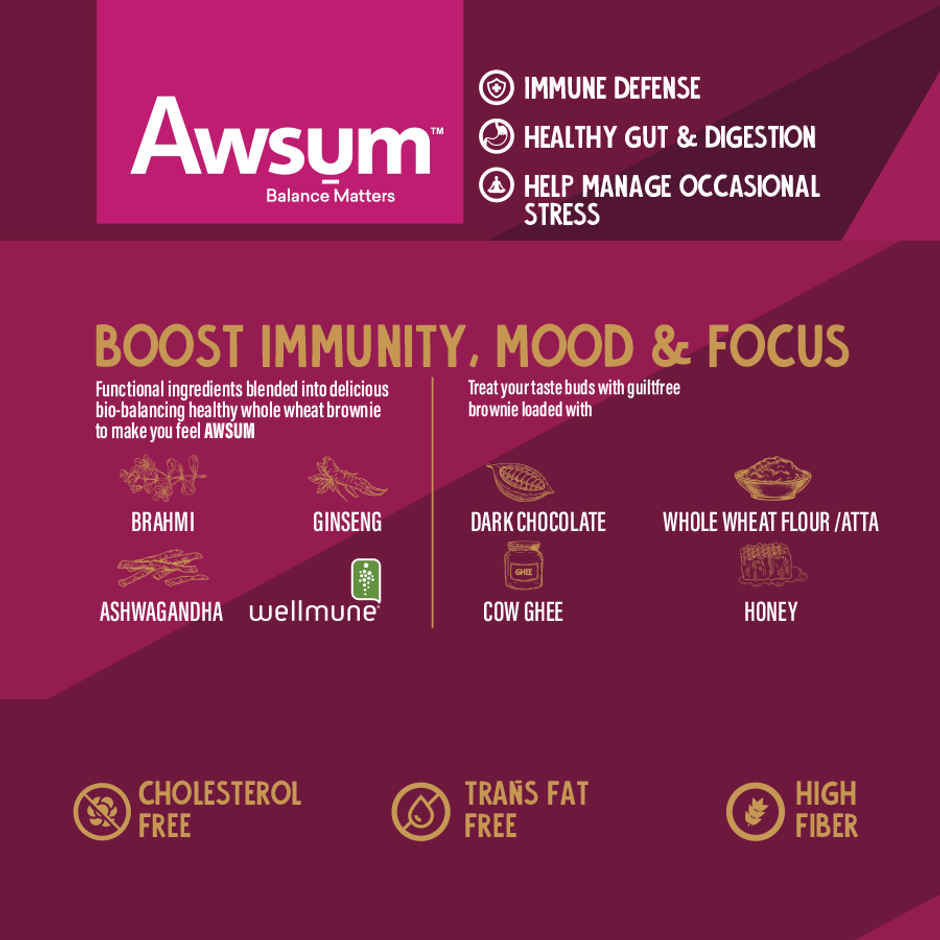 Awsum Better Bakes Walnut Brownie | Bakery Delight